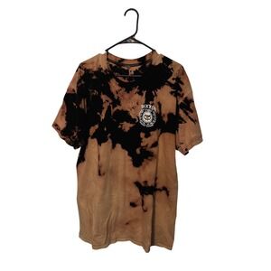 Dixxon Xul Beer Co Shirt Mens XL Beige Black Bleach Tie Dye Graphic Tee Sample